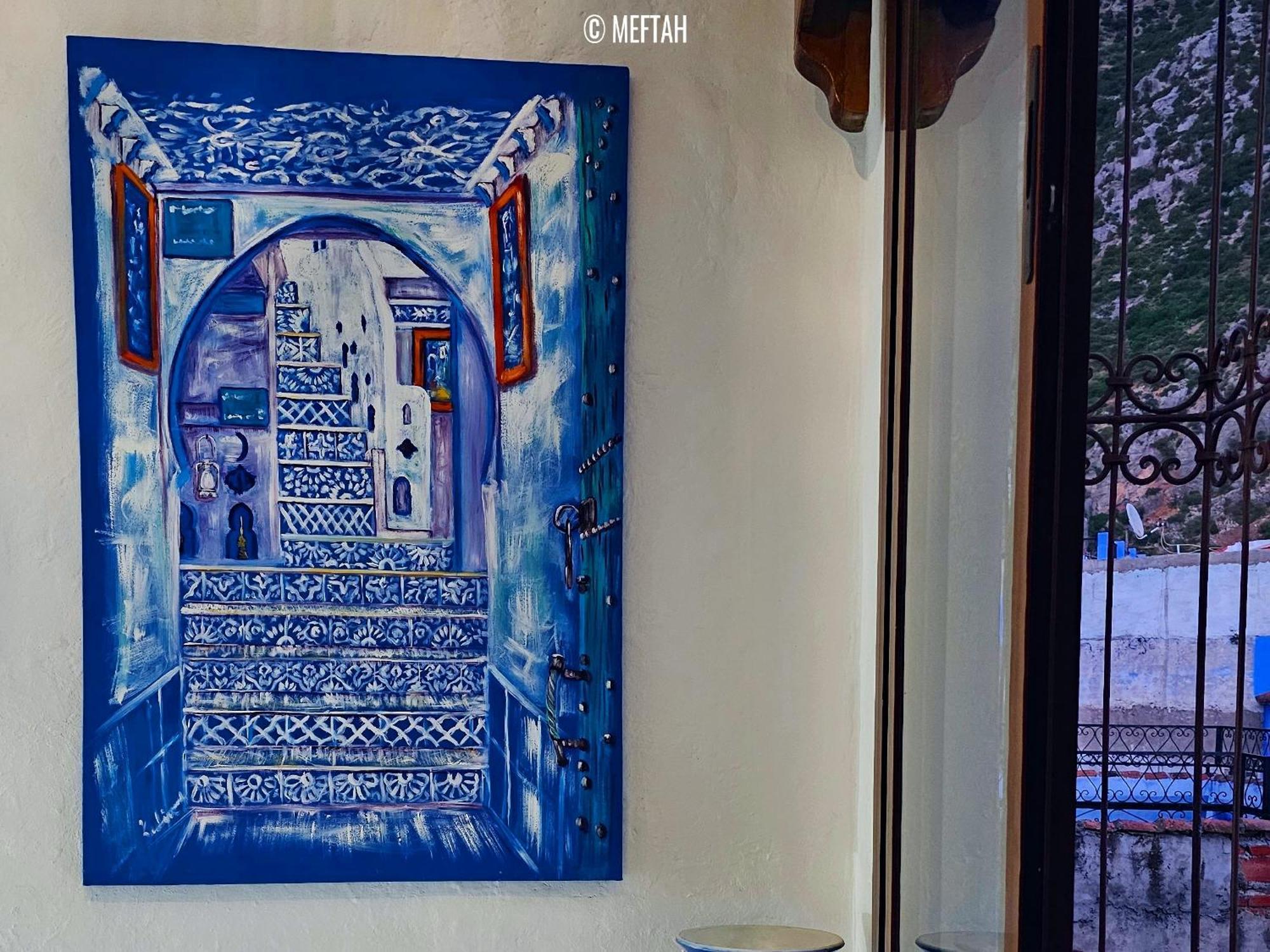 شقة Casa Meftah Blue شفشاون المظهر الخارجي الصورة